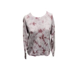 Athleta Tie Dye Sweatshirt Women’s Medium Pink Pullover Crewneck Lounge Wear